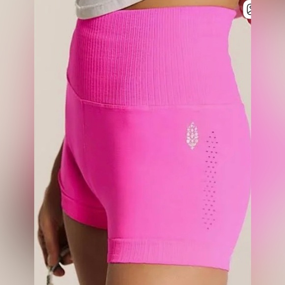 Free People Pants - Free People/ FP Movement Good Karma 
Shorts in Hot Pink Size XL